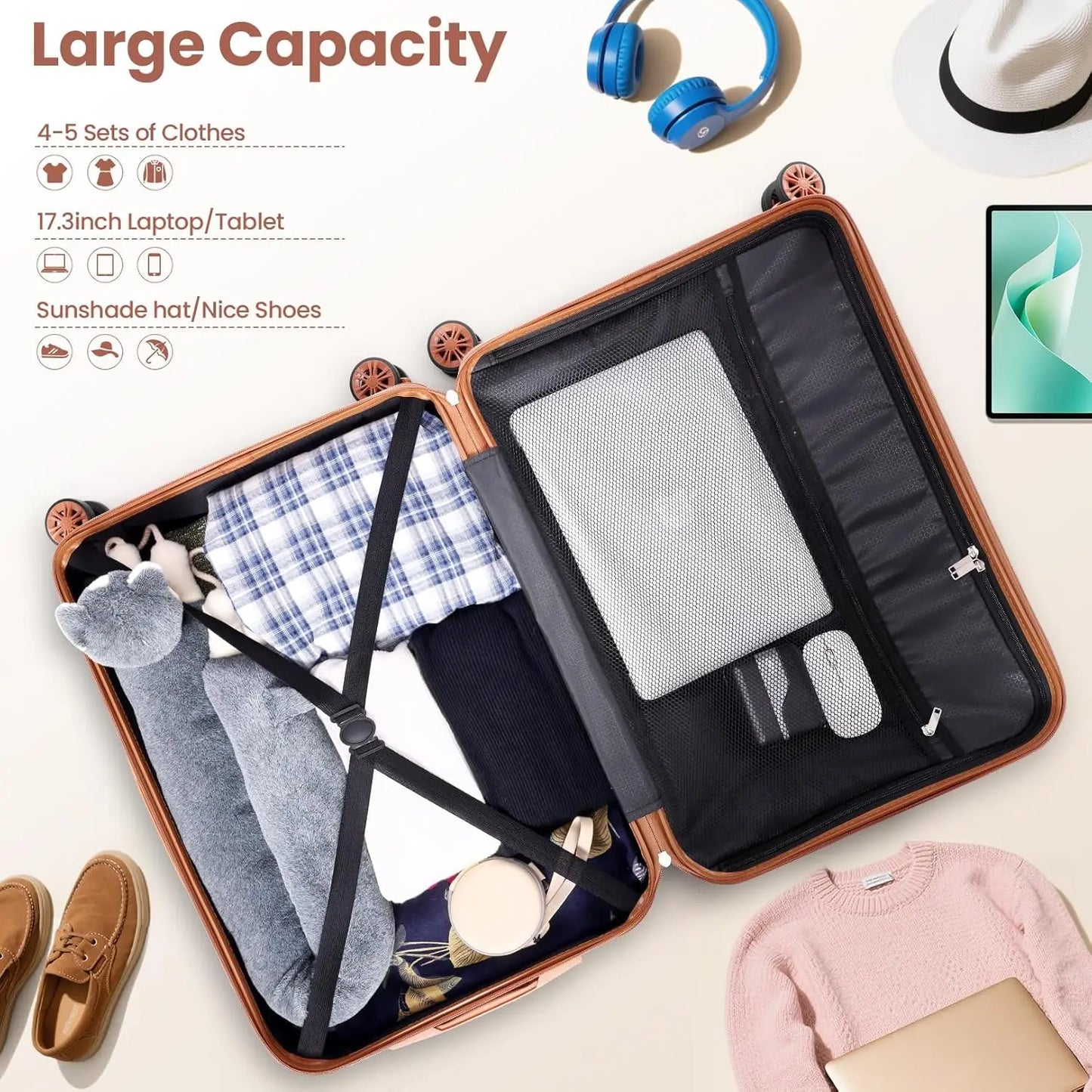 4 Piece Luggage Set