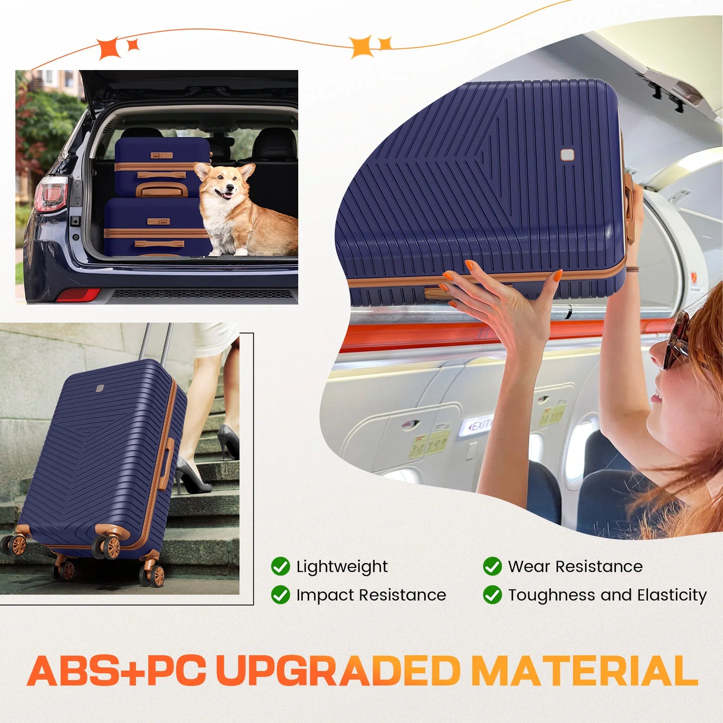 4 Piece Luggage Set