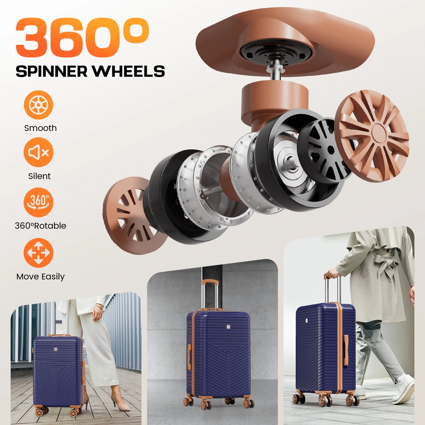 4 Piece Luggage Set