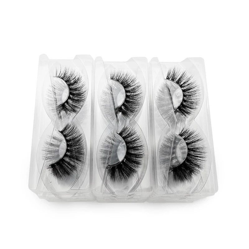3D Mink Natural Fluffy False Eyelash Mix Bulk