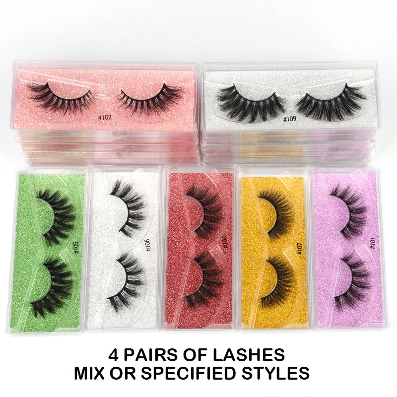 Mink False Fluffy Lashes