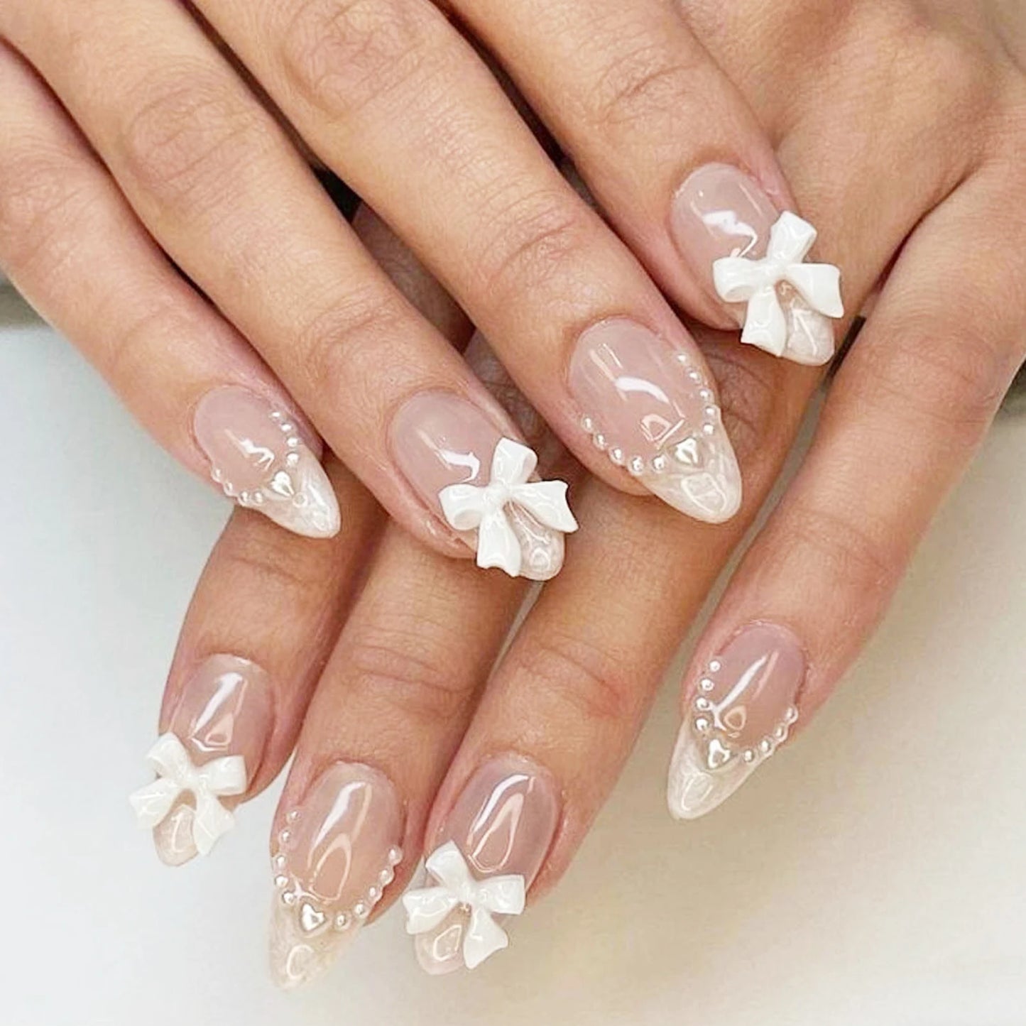 Almond Shape Press On Nails Set