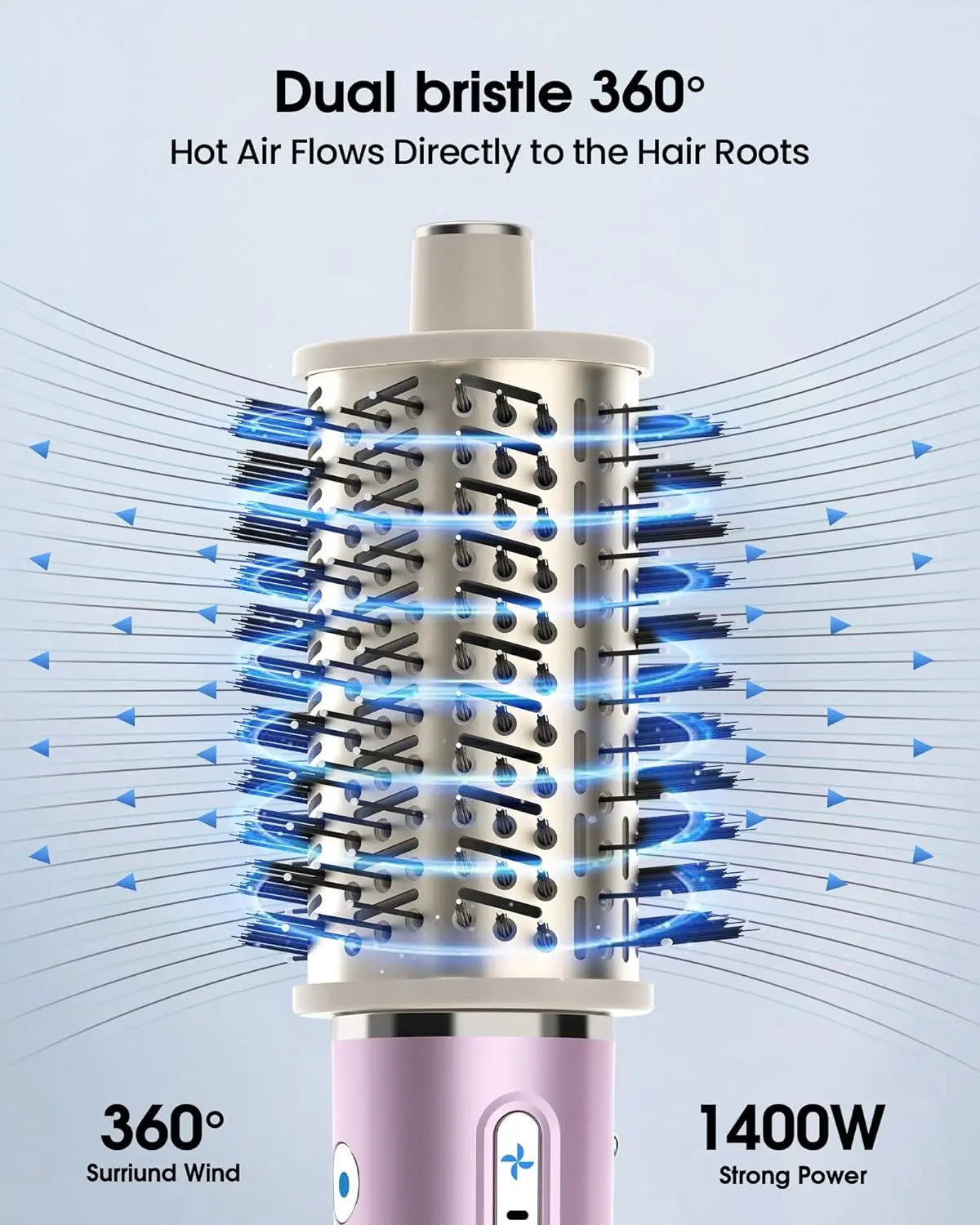 3 In 1 Negative Ionic Blow Dryer Brush