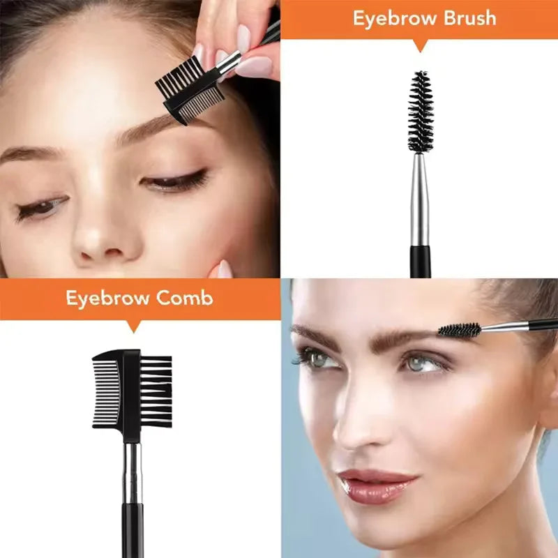 17Pcs Black Eyebrow Trimming Tools Sets