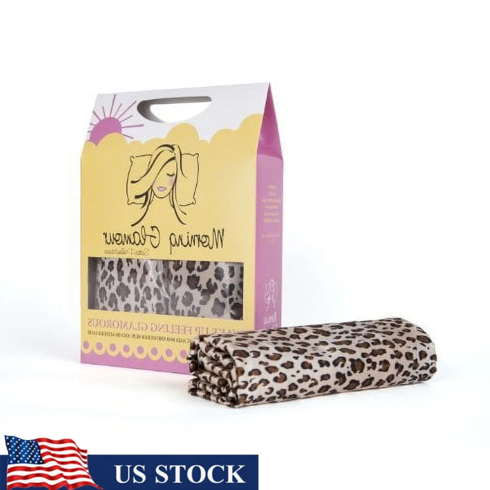 2 Pack Leopard Satin Pillowcases (600 TC)