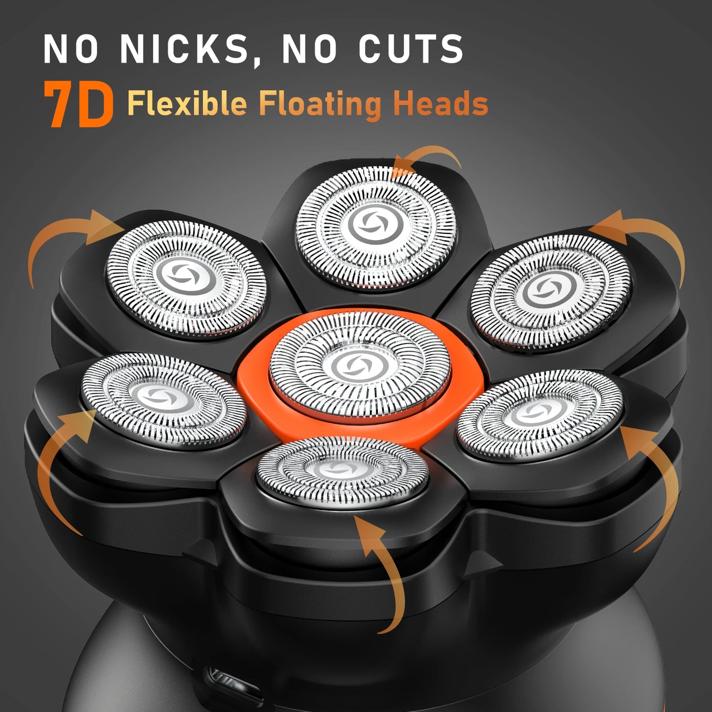 7D Waterproof Electric Hair Trimmer