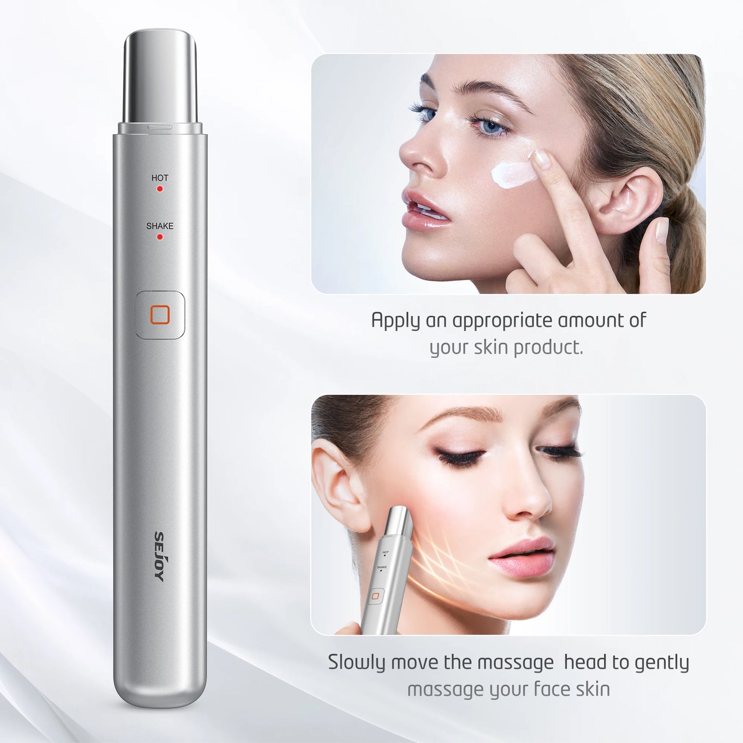 Portable Vibration Heated Eye Care Beauty Device