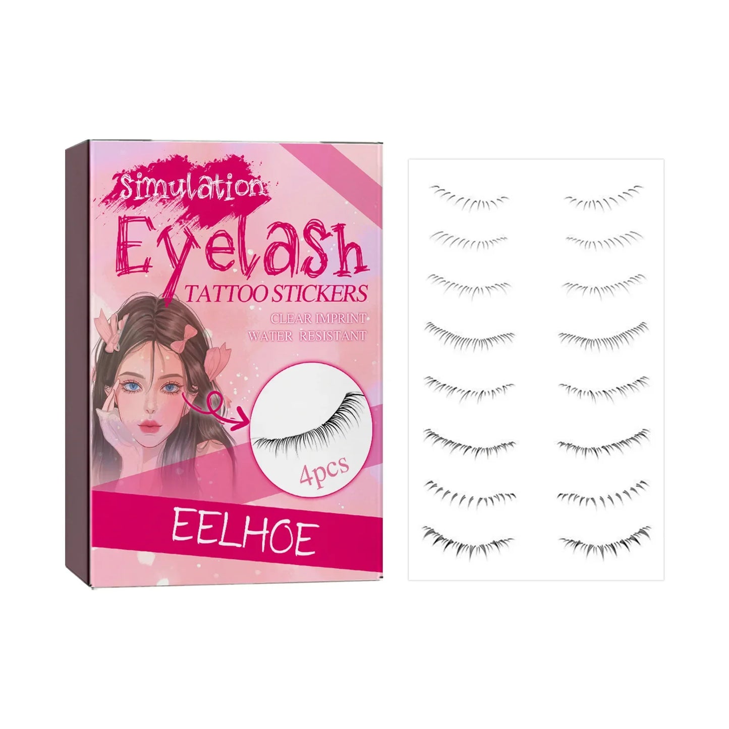 Lower Eyelash Tattoo Stickers