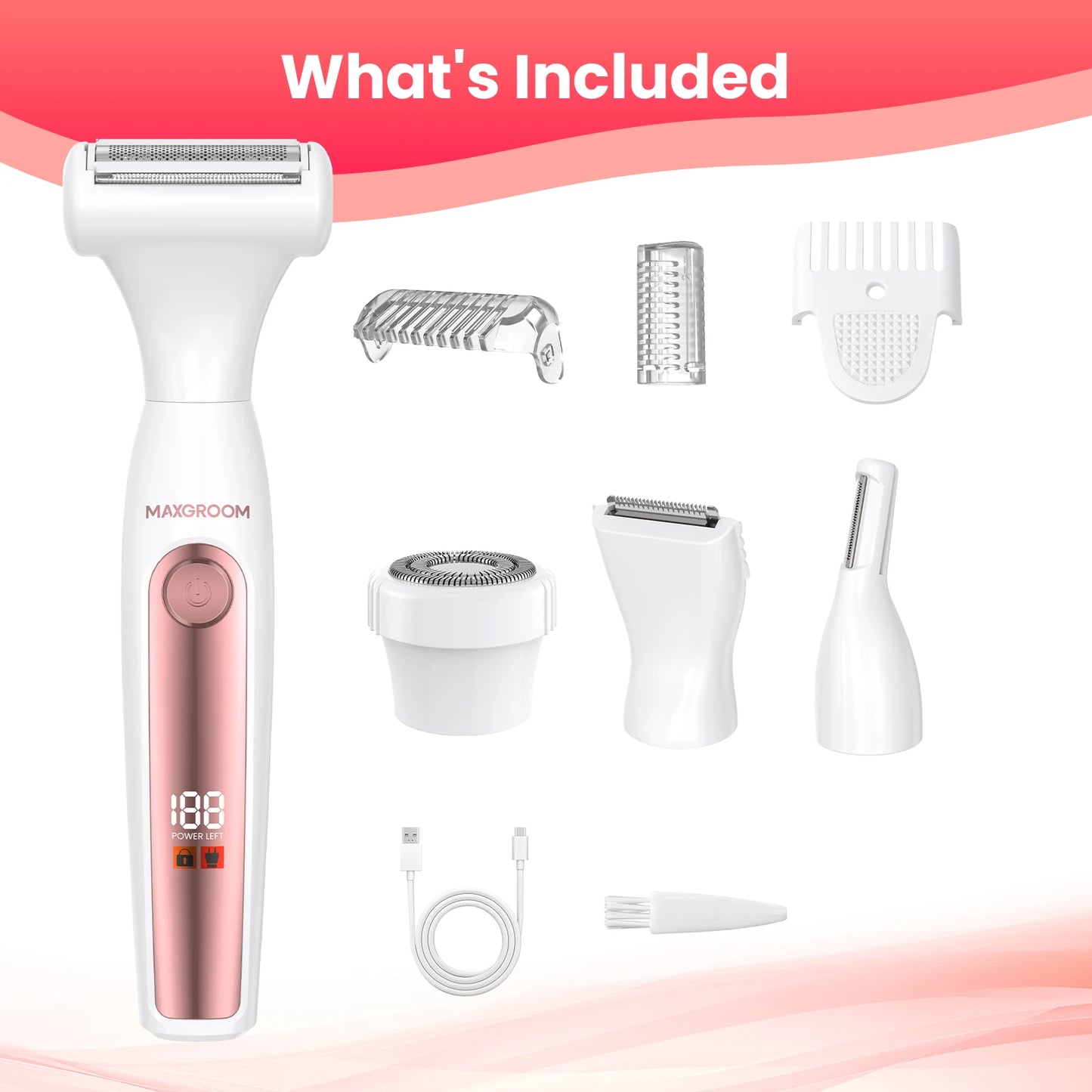 4in1 Electric Body Groomer For Women