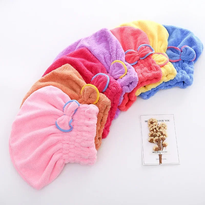 Microfiber Quick Hair Drying Bath Towel Wrap