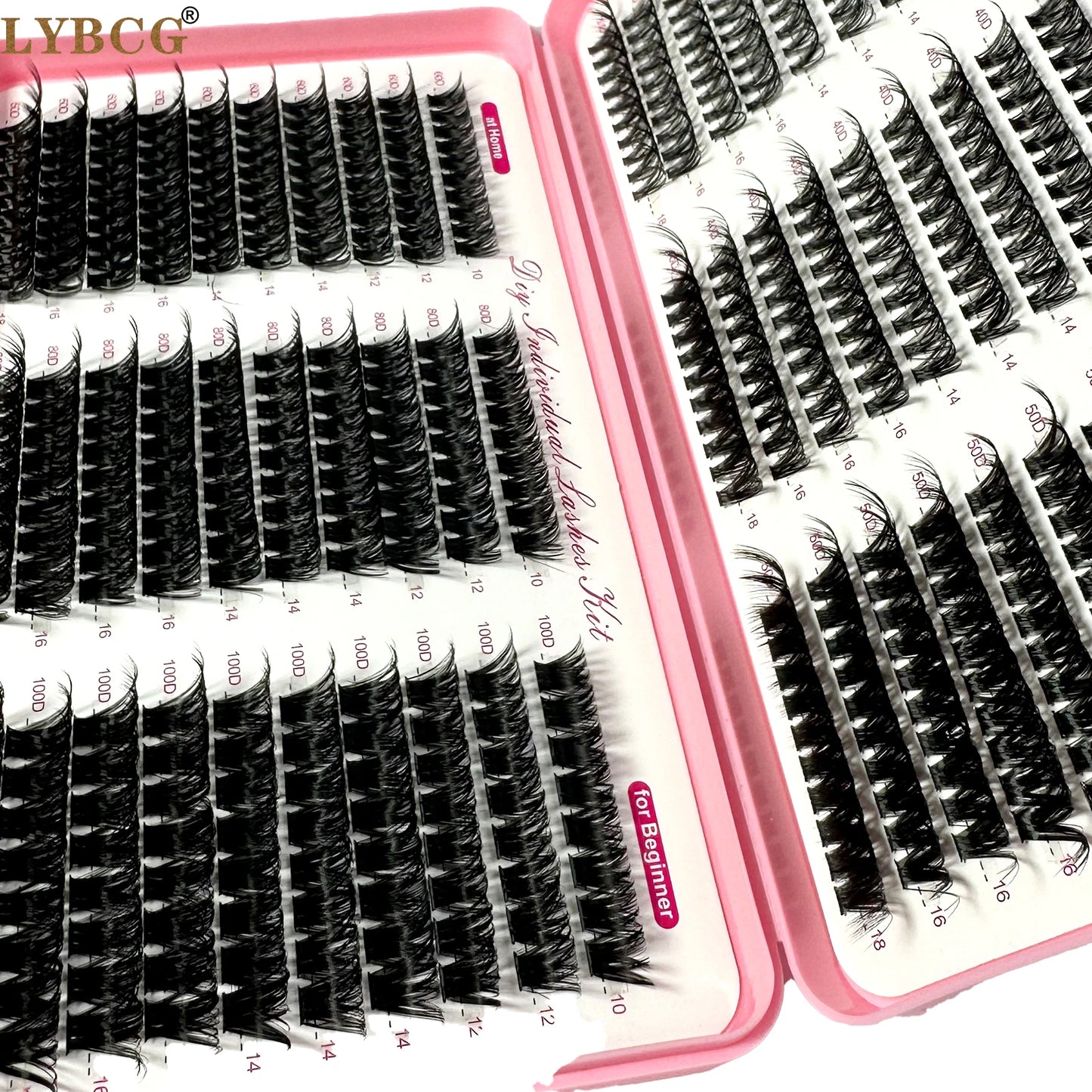 Soft Fluffy Volume Cluster Individual Eyelash Extensions 570Pcs