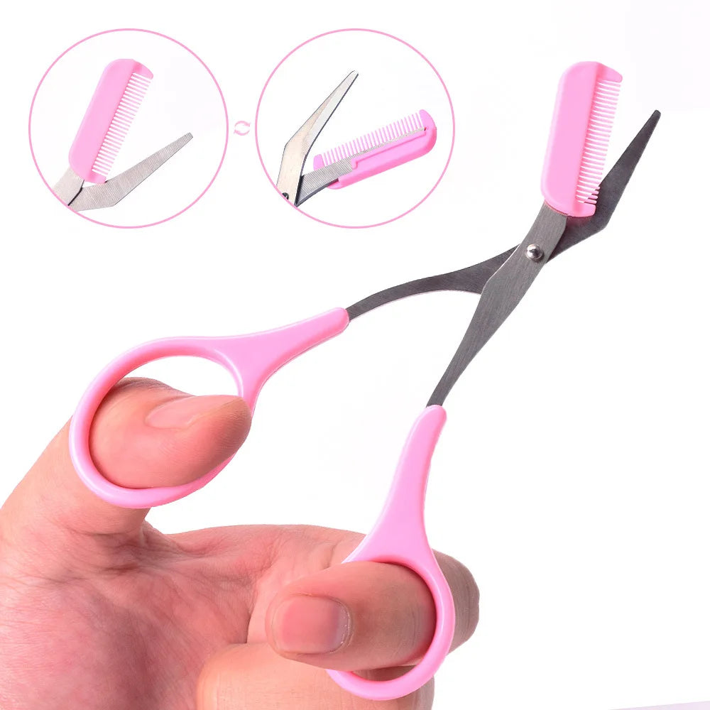 4pcs Eyebrow Trimmer & Scissors
