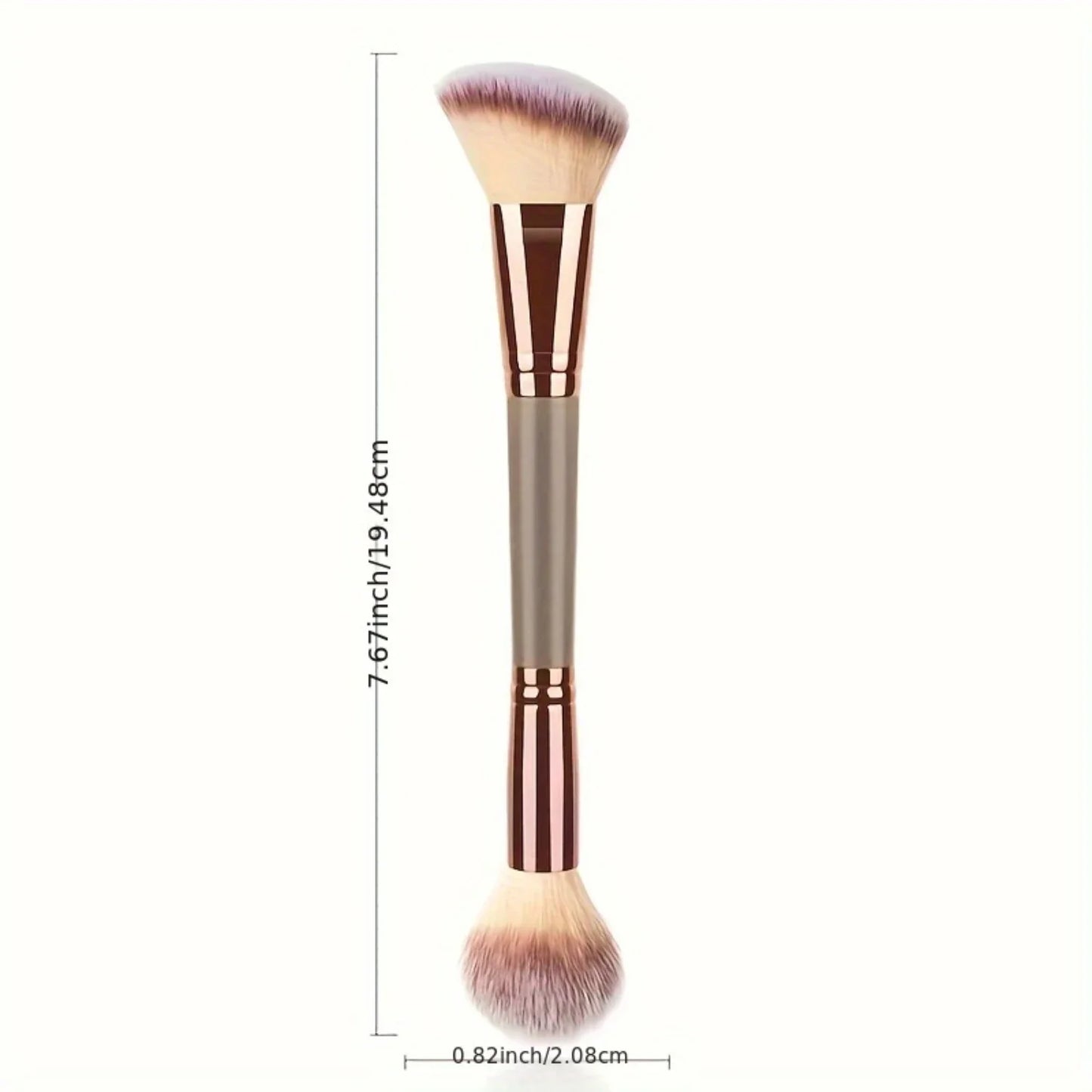 Double-Ended Foundation, Contour, Powder Makeup Brush