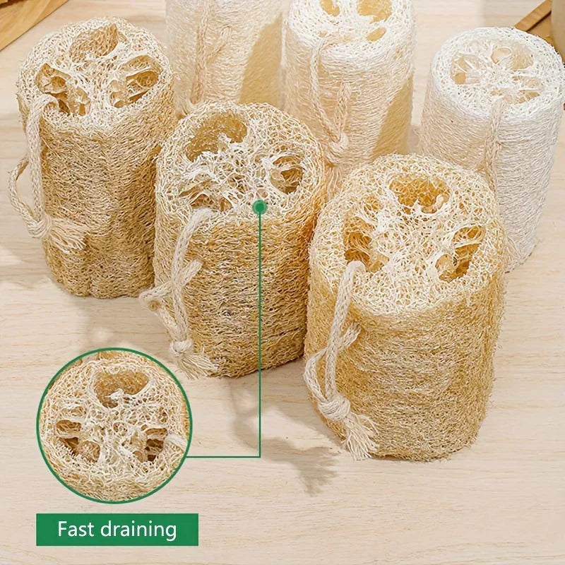 2-Pack Natural Exfoliating Loofah Sponges