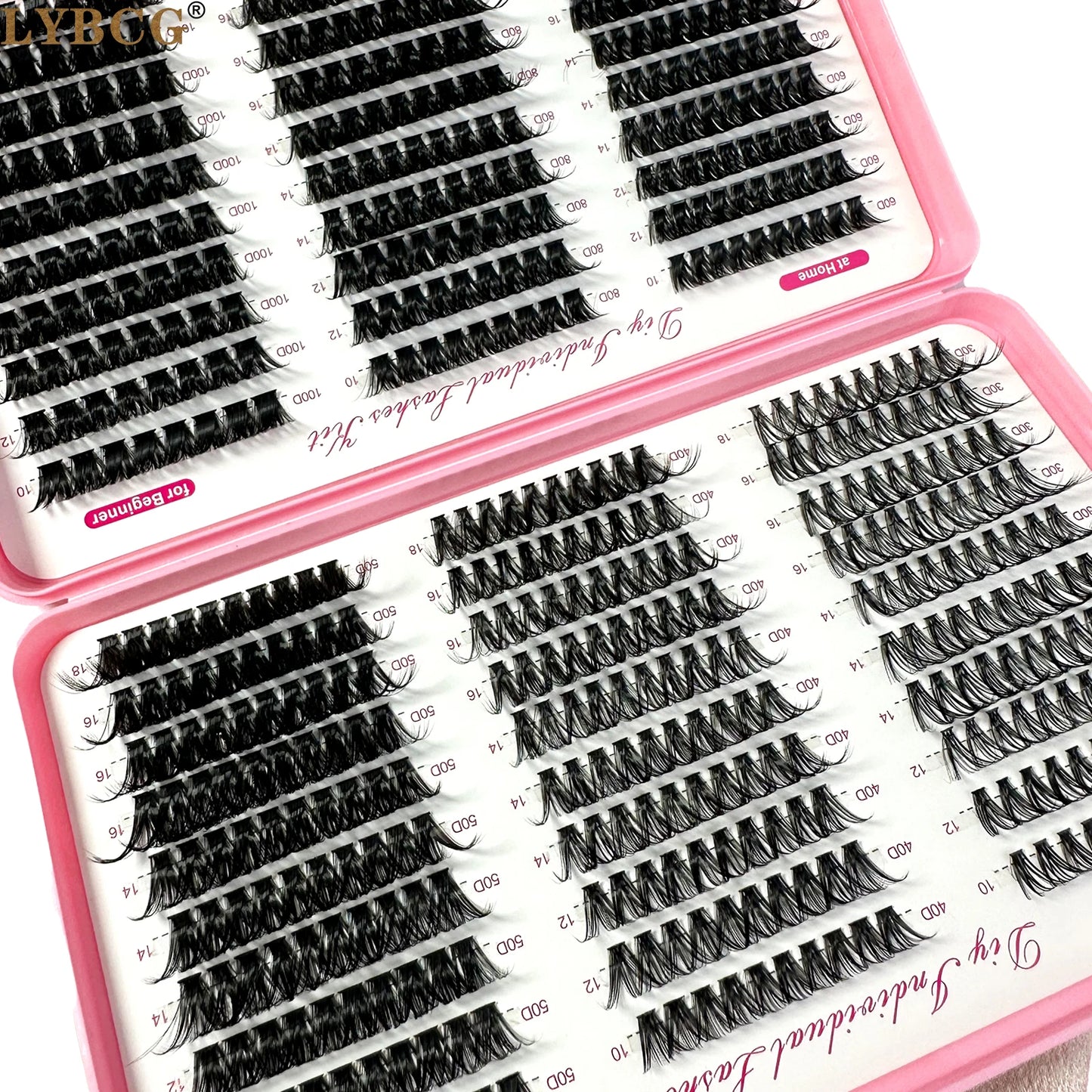 Soft Fluffy Volume Cluster Individual Eyelash Extensions 570Pcs
