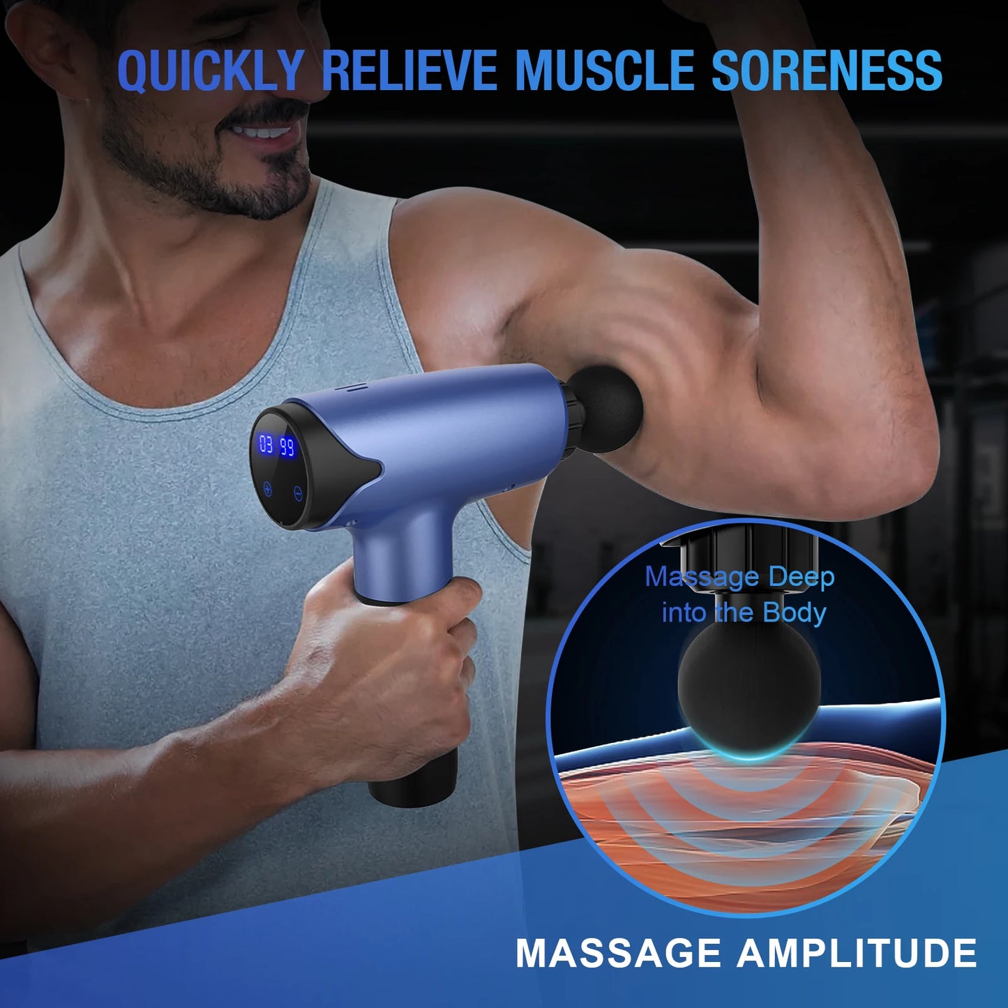 Lightweight Deep Tissue Body Massage Gun