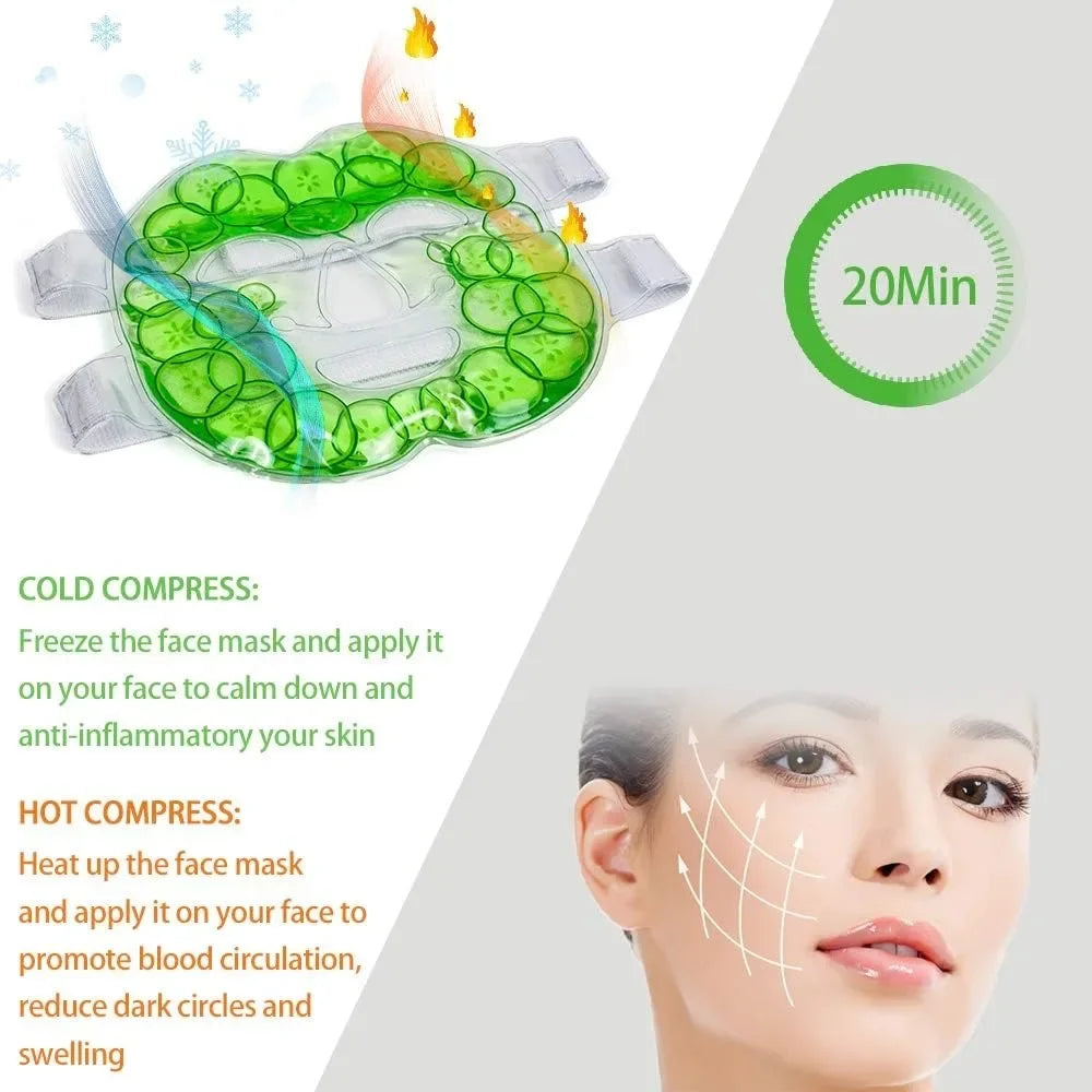Reusable Hot Cold Compress Gel Face Mask