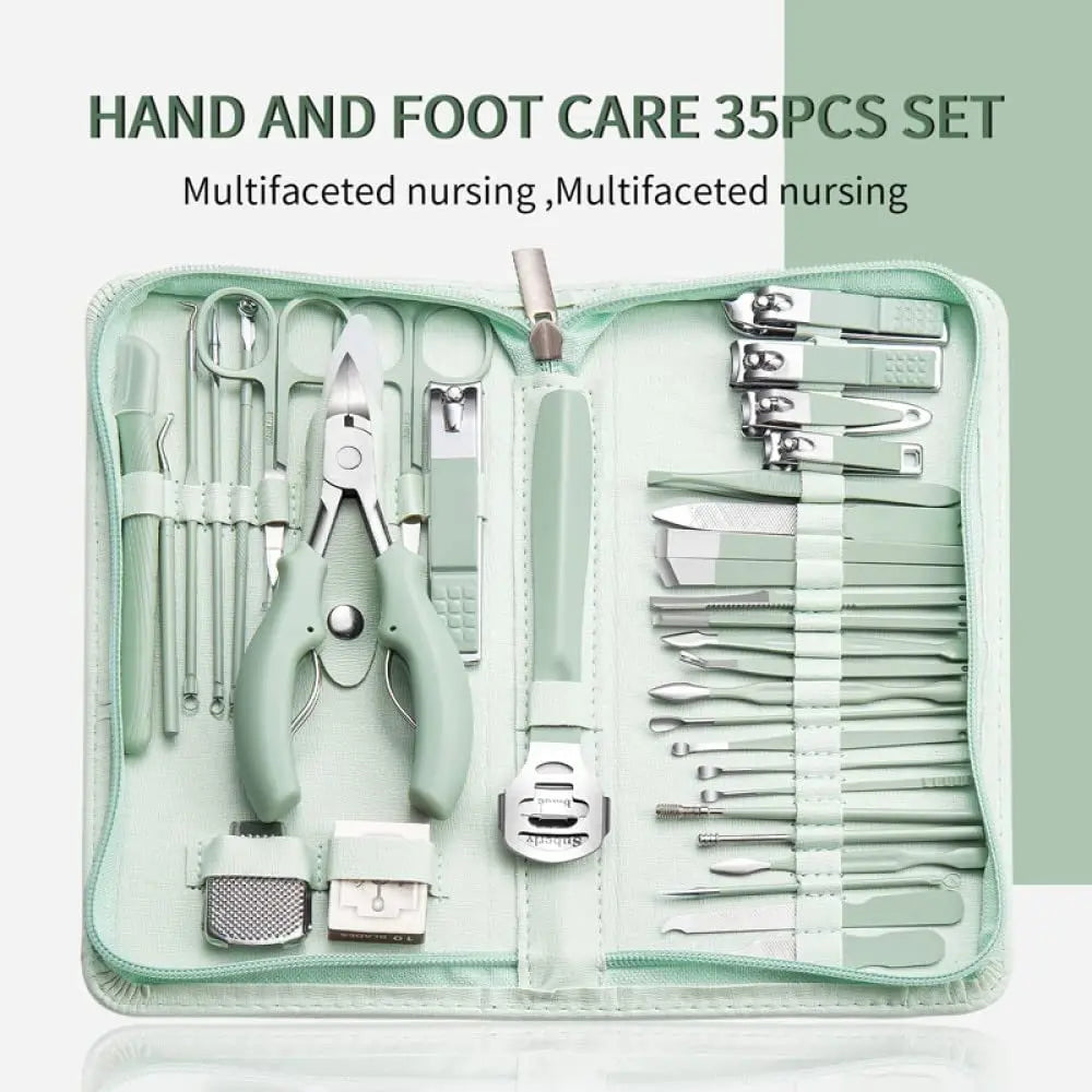 35 pcs Stainless Steel Multi-functional Professional Nail Trimmer Kit