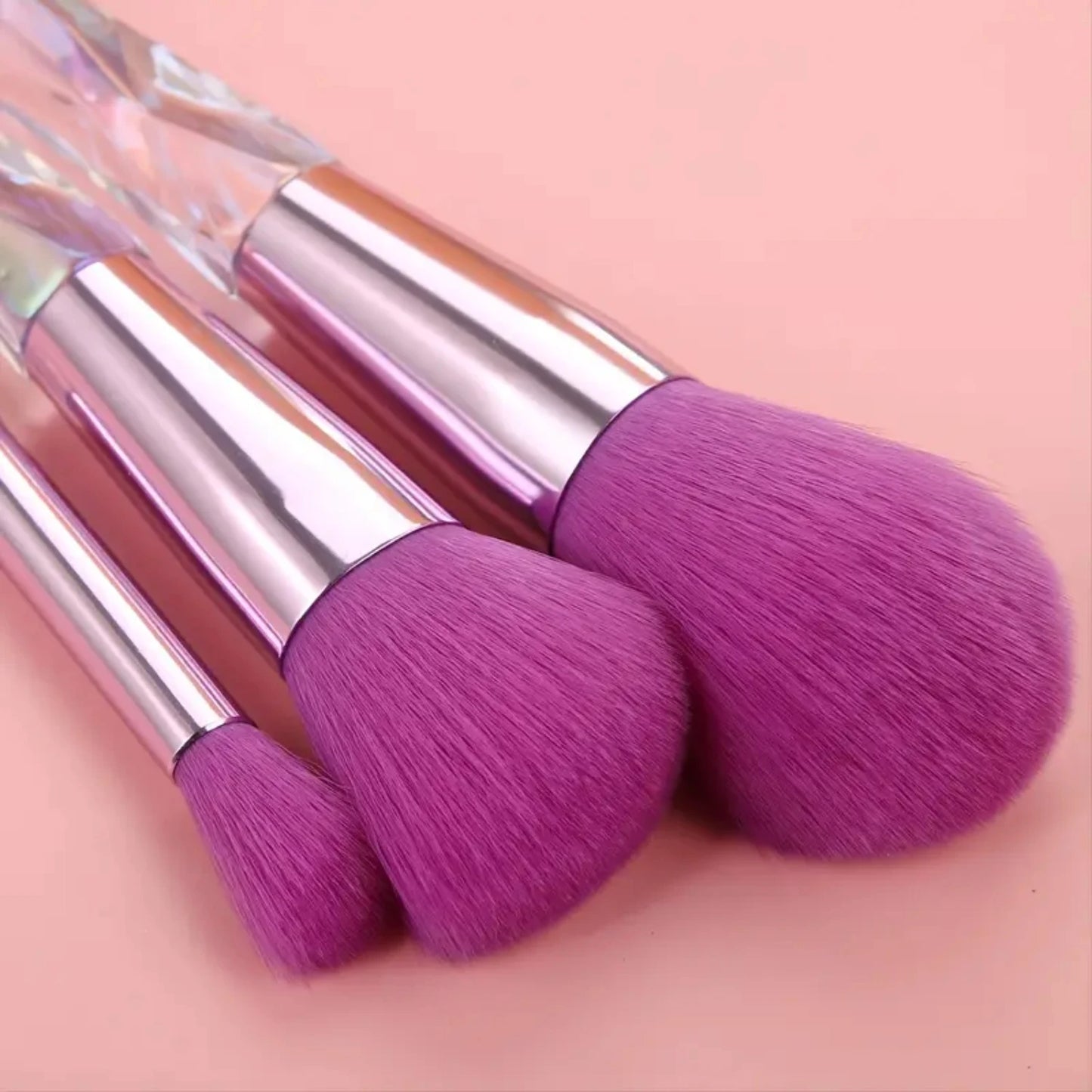 Luxurious Crystal Acrylic Handle Makeup Brush Set