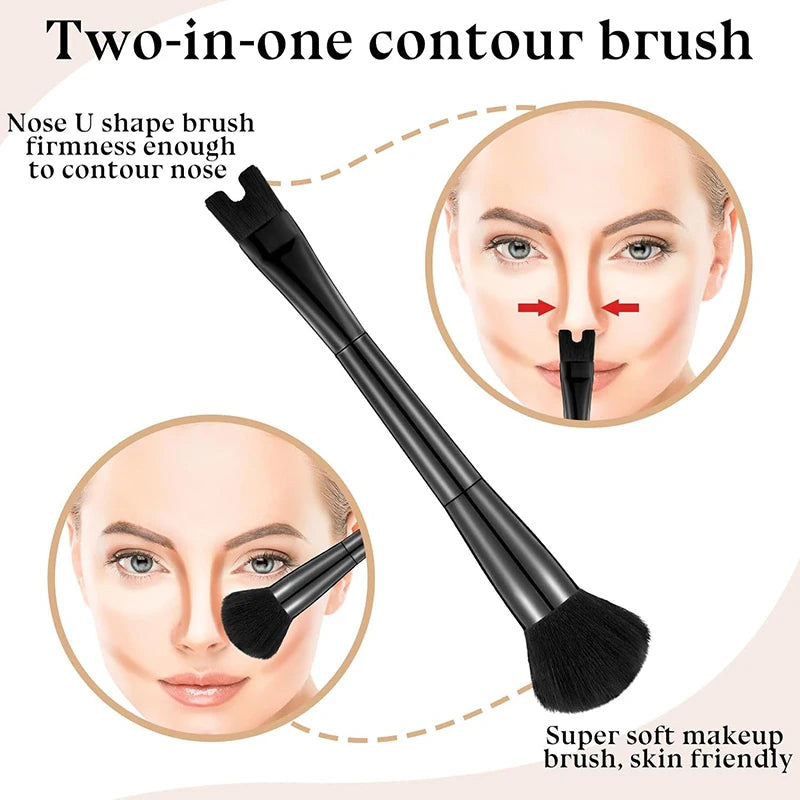 2-in-1 Makeup Brush For Nose Contouring