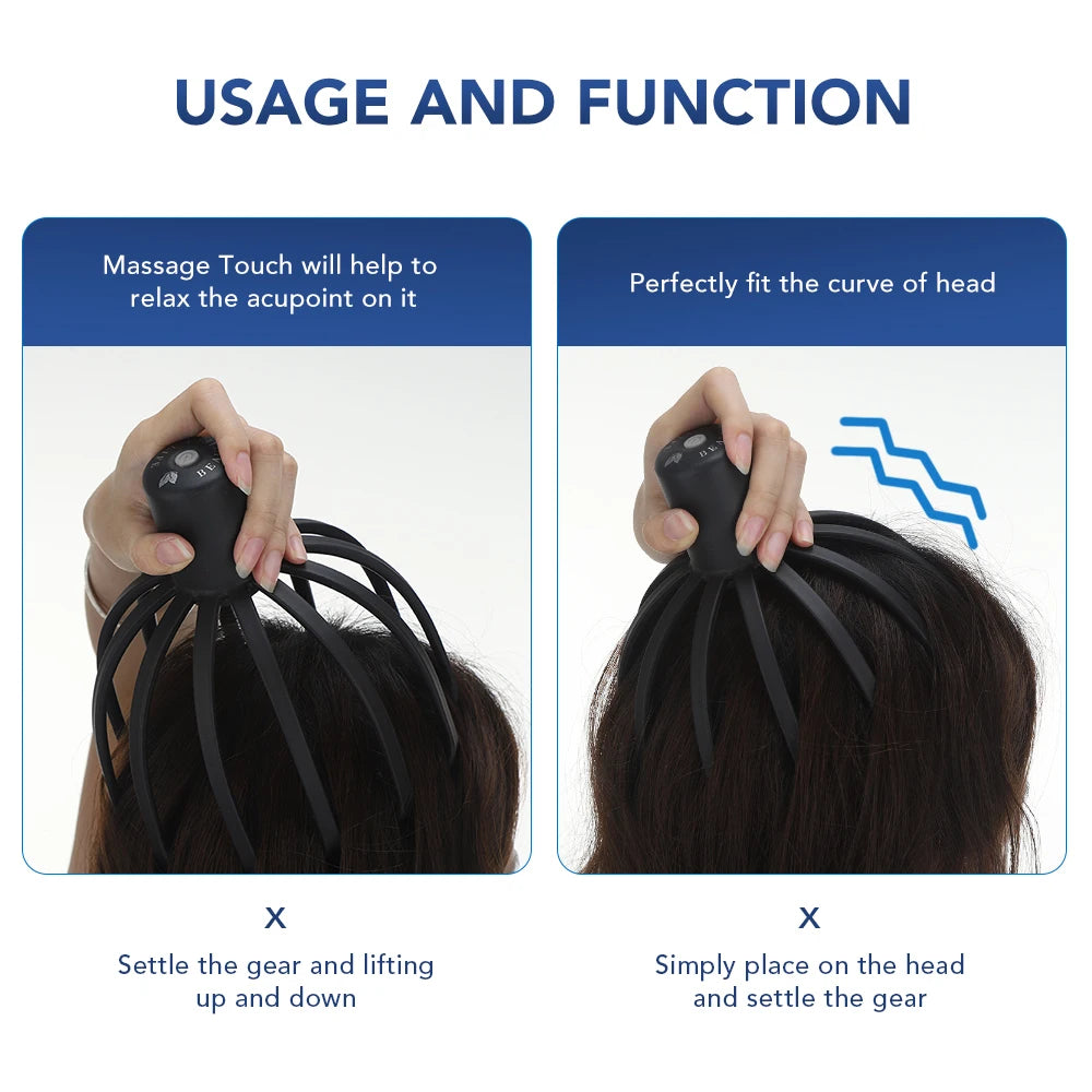 Therapeutic Octopus Claw Scalp Massager