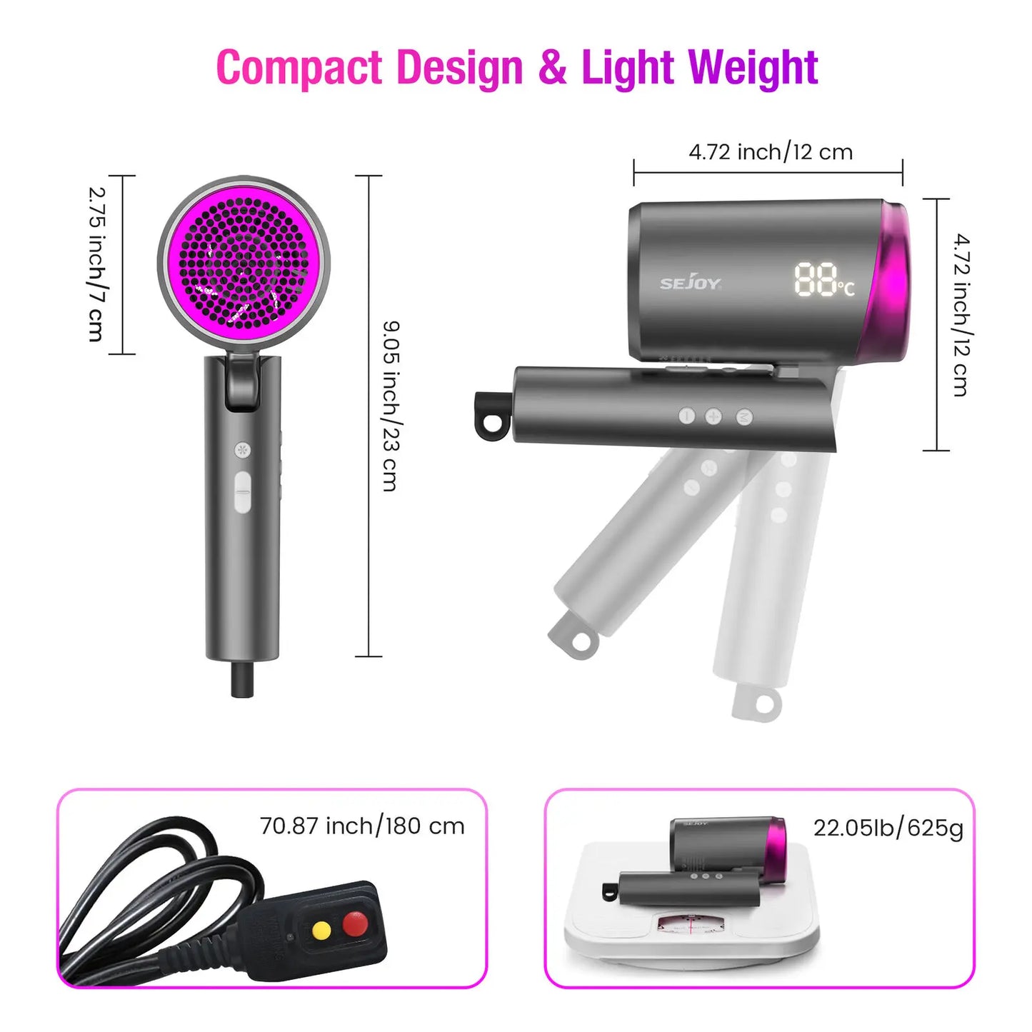 Ultra Fast Drying Negative Ion Hair Dryer