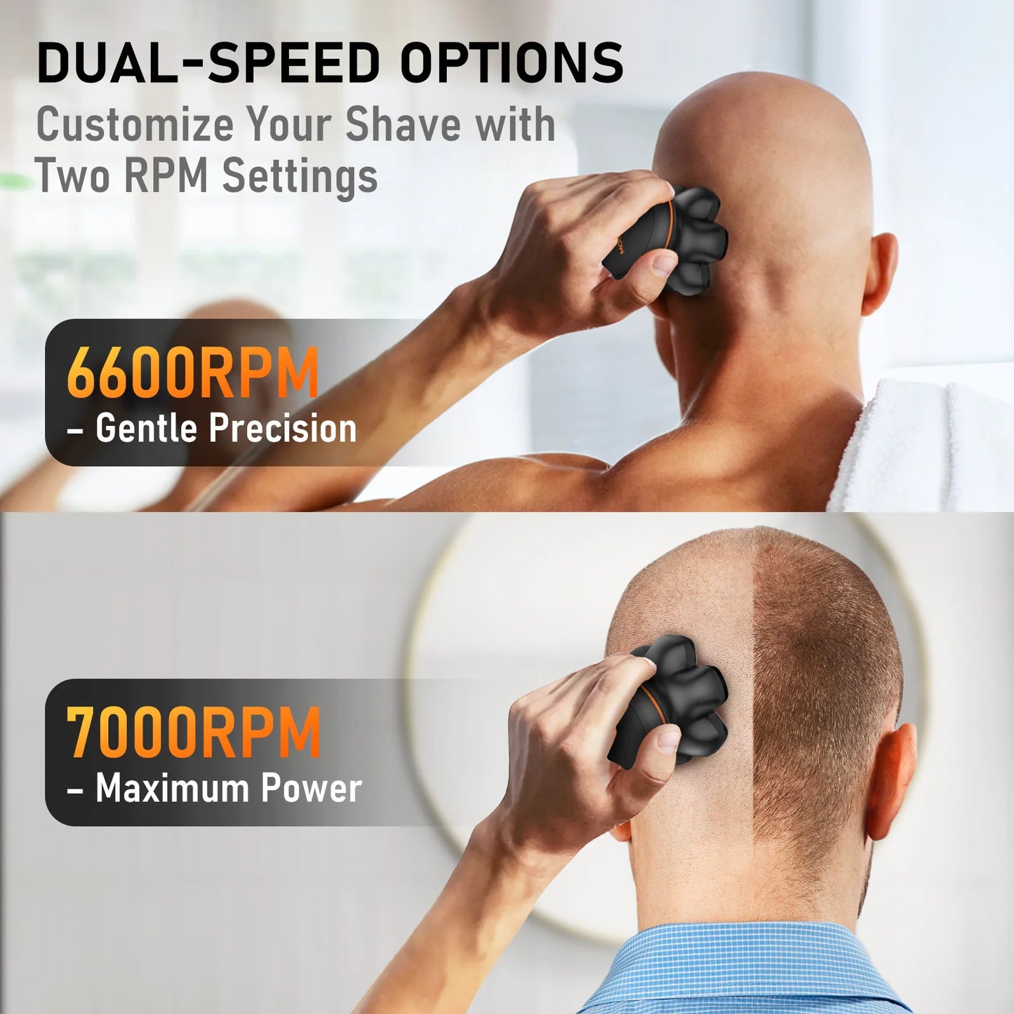 7D Waterproof Electric Hair Trimmer