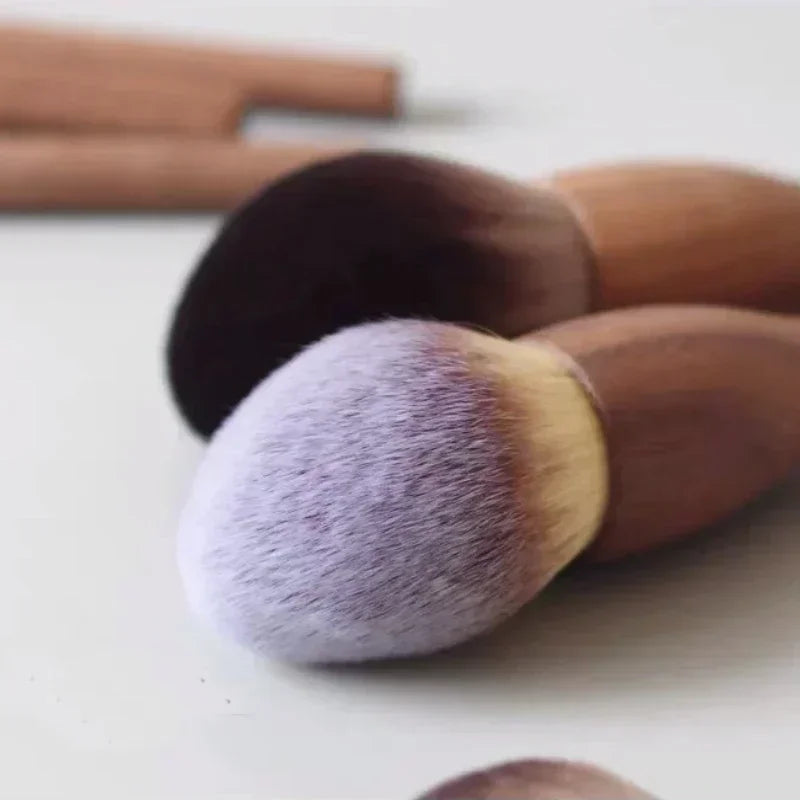 Japanese Raw Wool Walnut Handle Makeup Brush