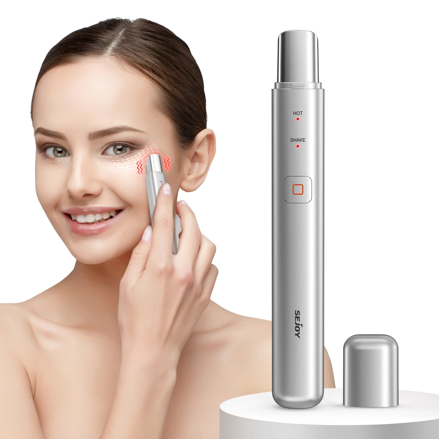 Portable Vibration Heated Eye Care Beauty Device