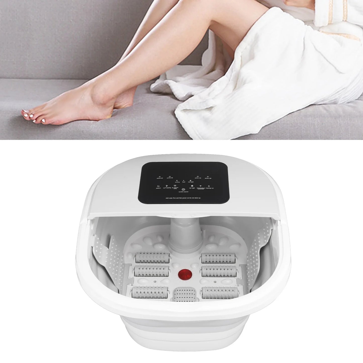 Smart Foldable Foot Soak & Massager Spa Tub