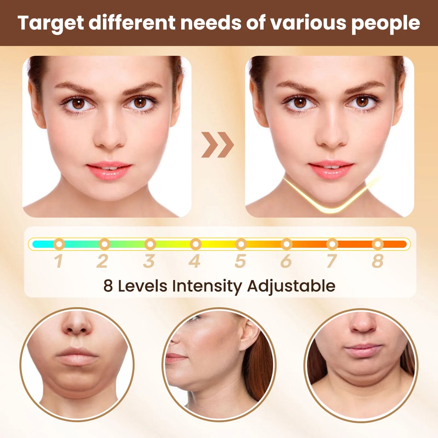 Electric V Micro-current Face & Double Chin Lifting Massager