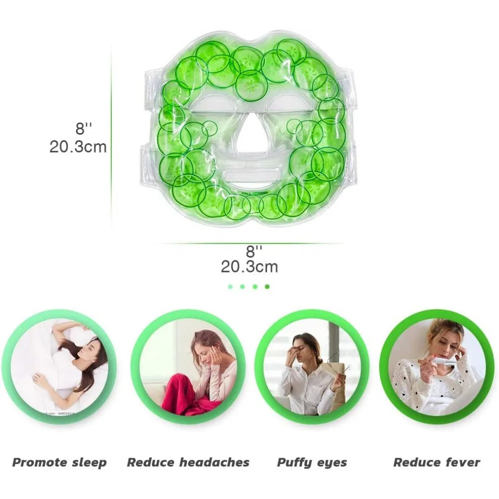 Reusable Hot Cold Compress Gel Face Mask