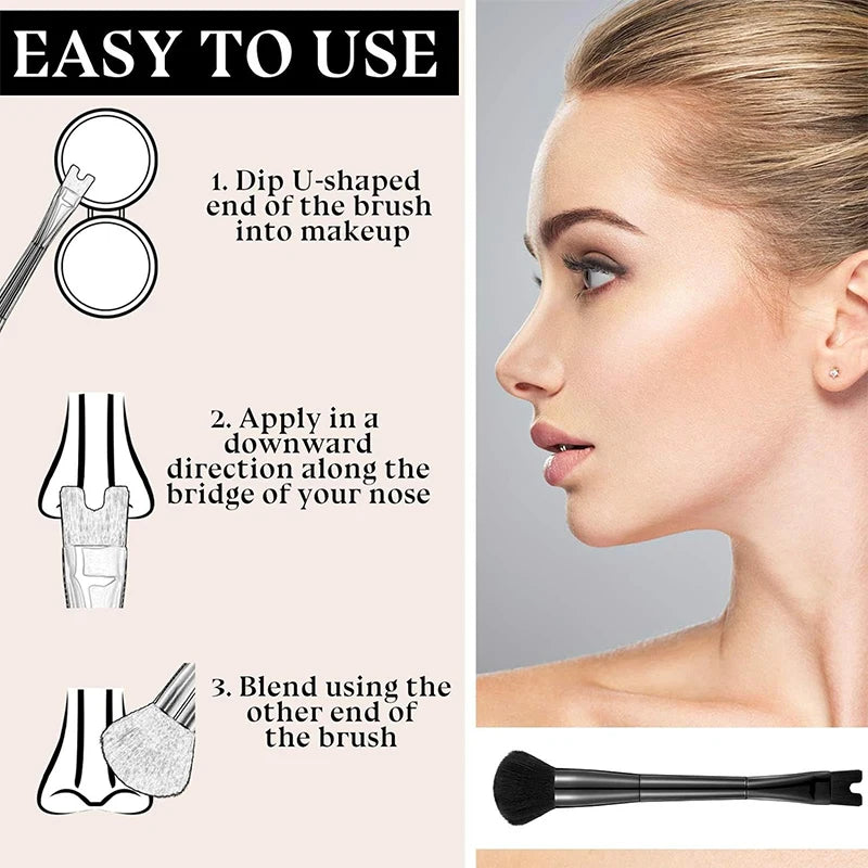 2-in-1 Makeup Brush For Nose Contouring