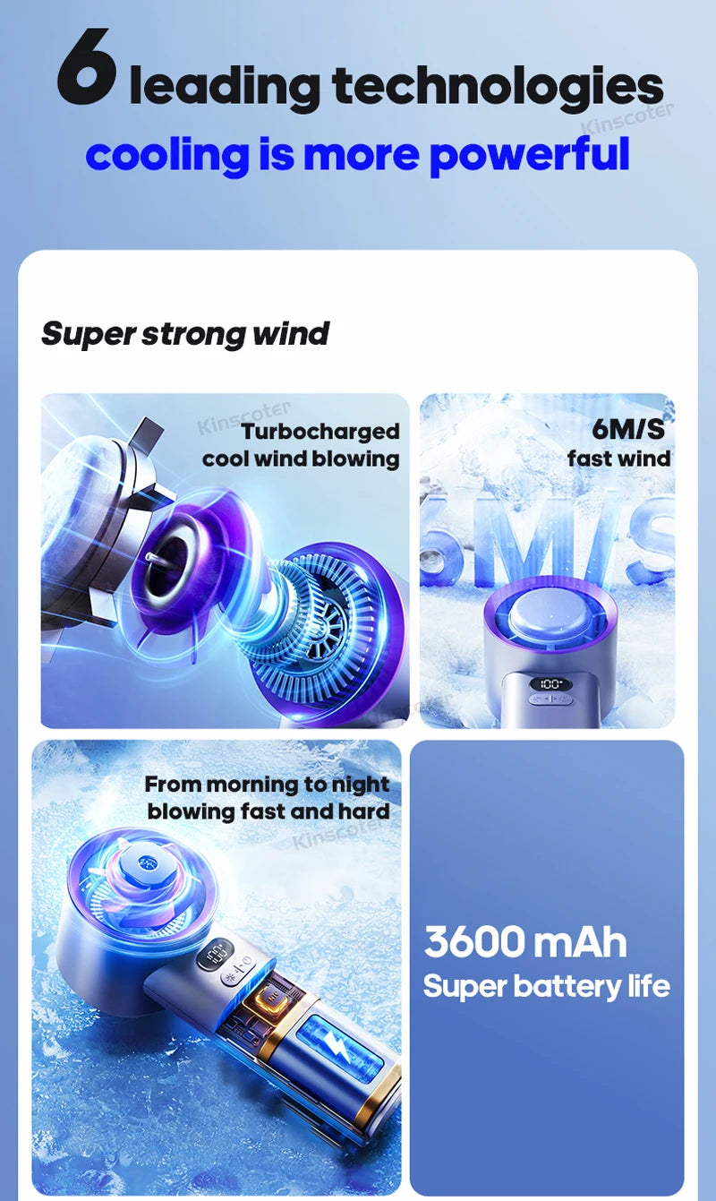 Portable Handheld Mini Turbo Fan