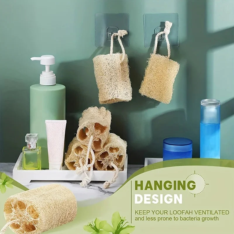 2-Pack Natural Exfoliating Loofah Sponges