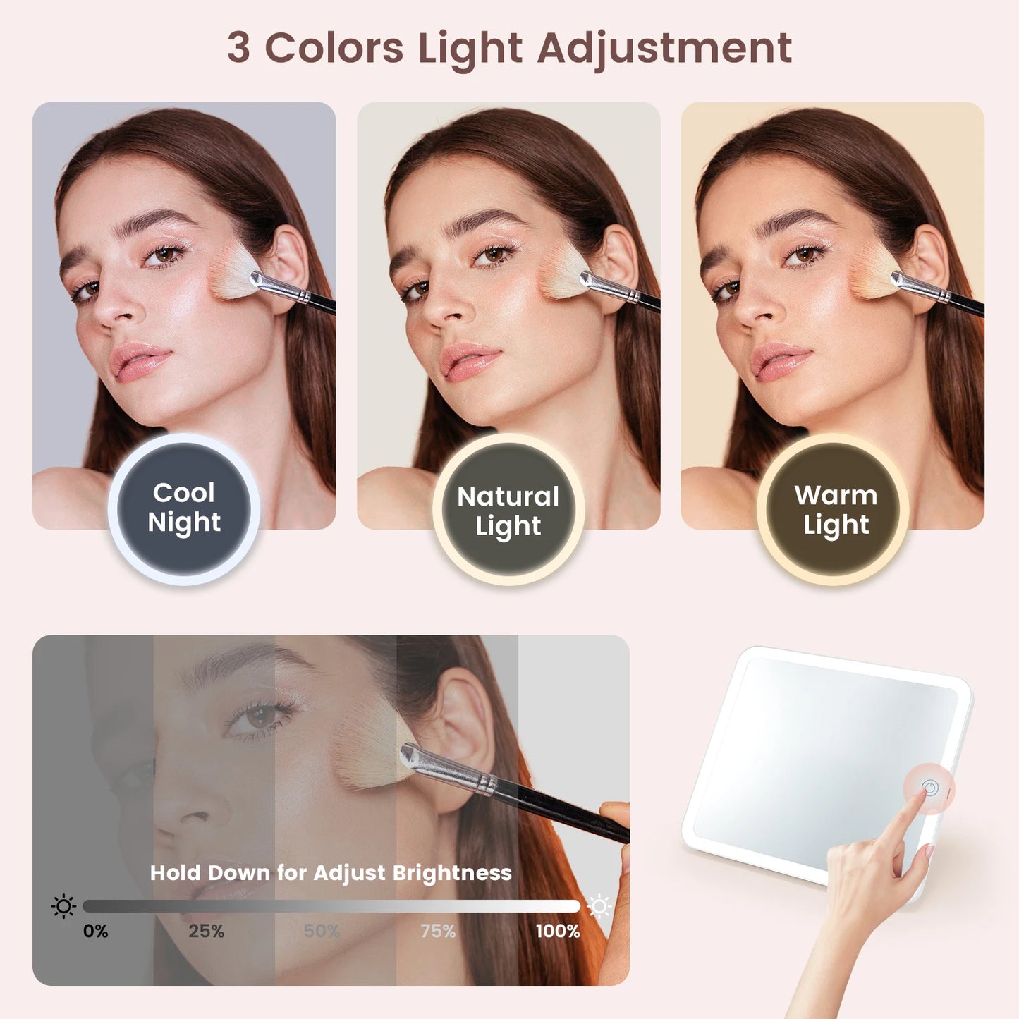 Makeup Bag With LED Mirror