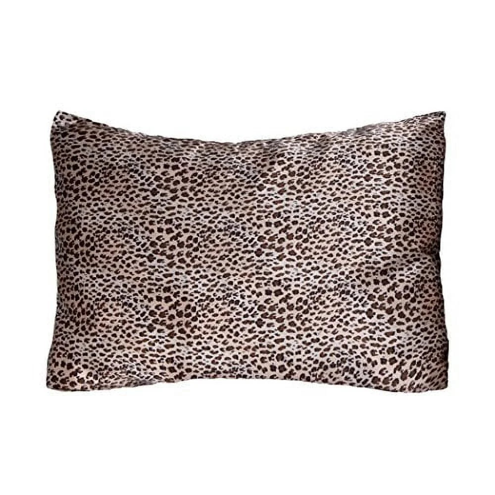 2 Pack Leopard Satin Pillowcases (600 TC)