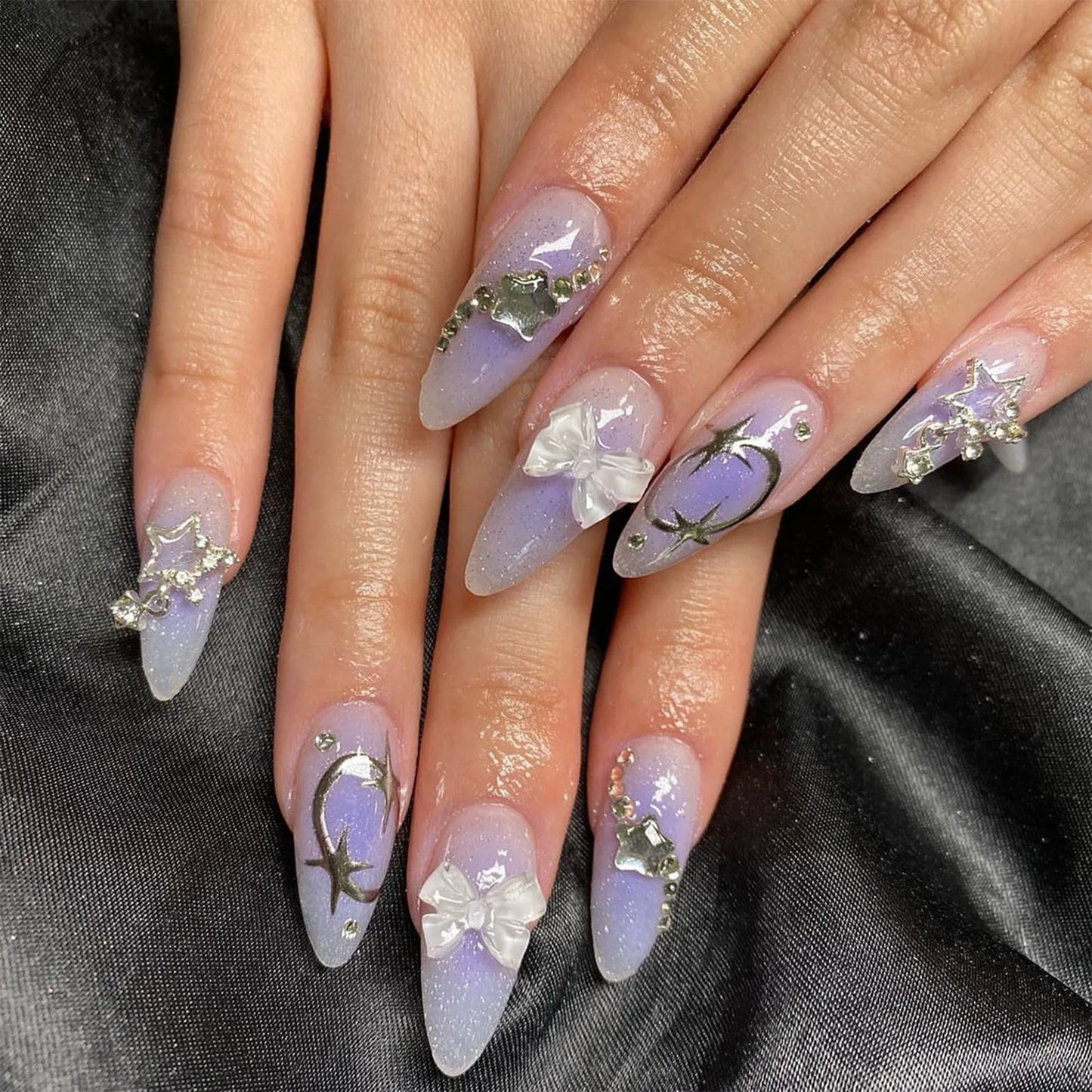 Almond Shape Press On Nails Set
