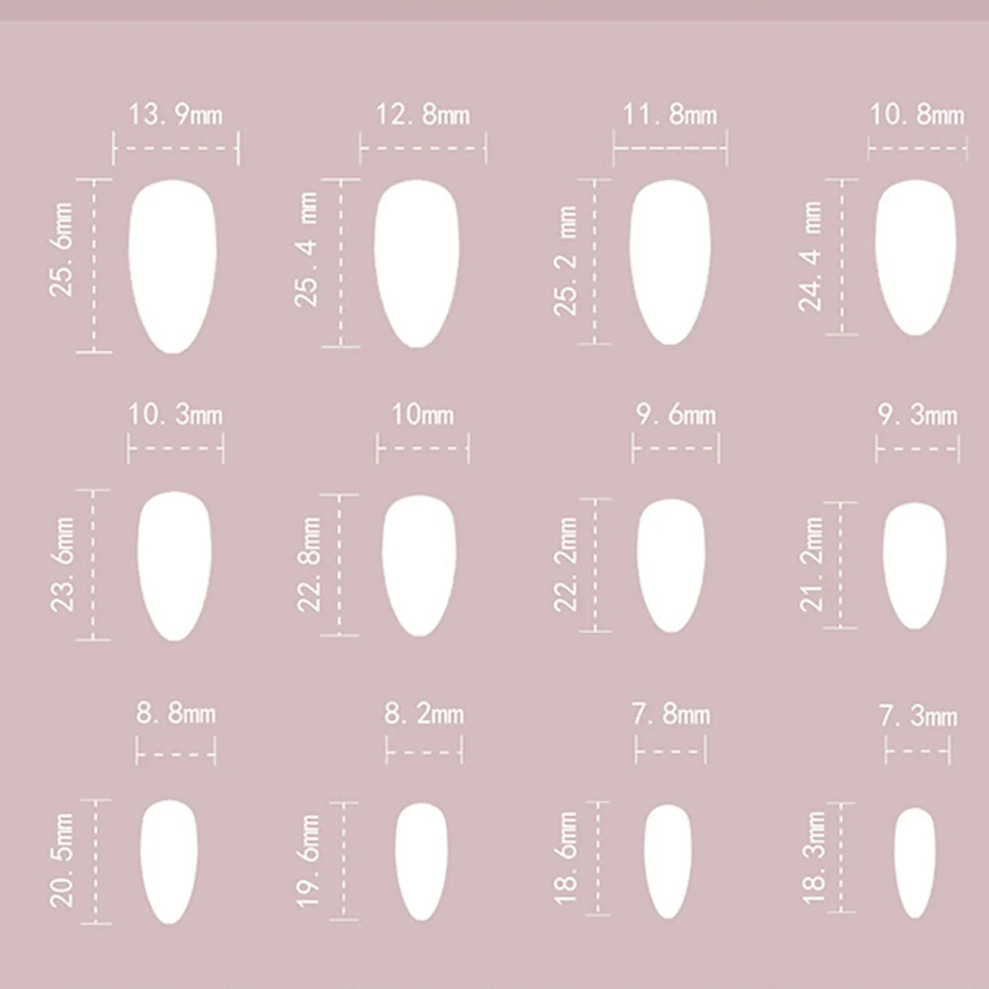 Almond Shape Press On Nails Set