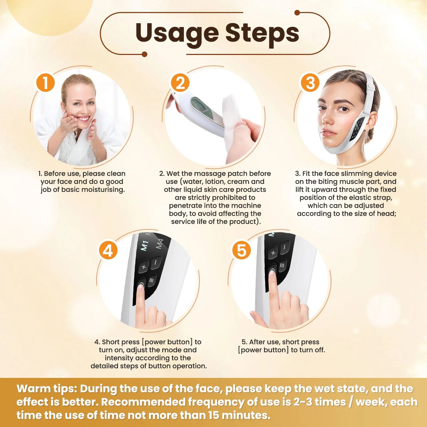 Electric V Micro-current Face & Double Chin Lifting Massager