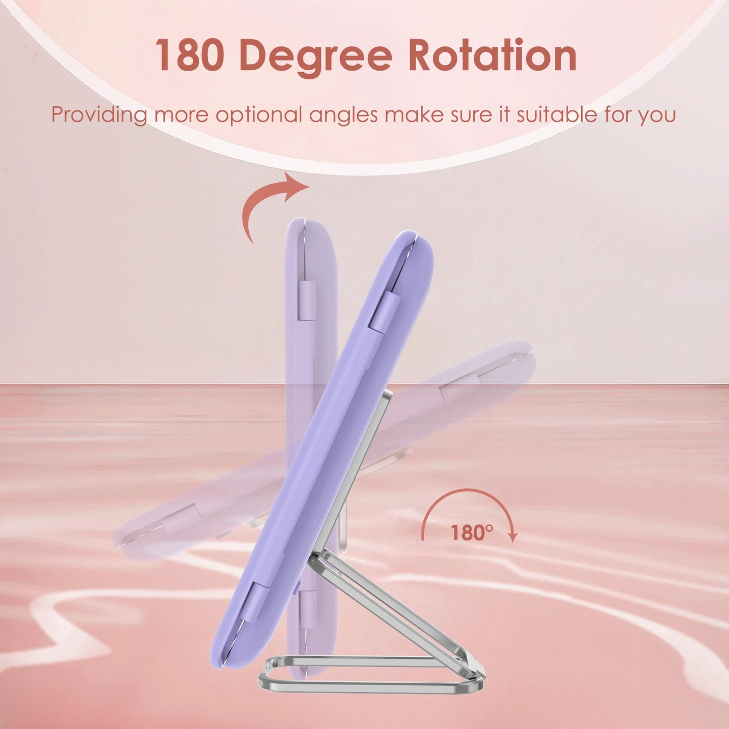 Portable LED Trifold Makeup Mirror