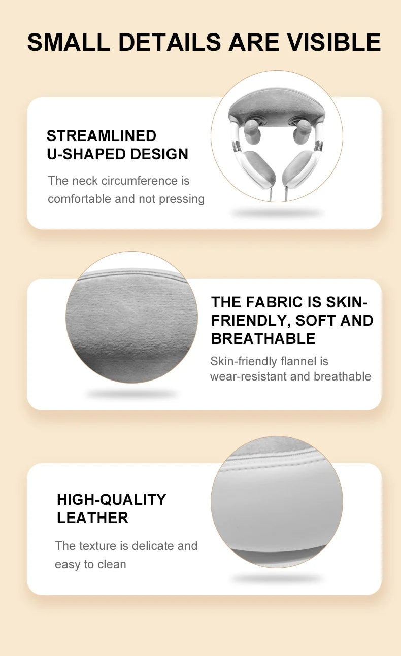 Hands-Free Hot Compression Neck, Shoulder & Body Deep Relaxation Massager