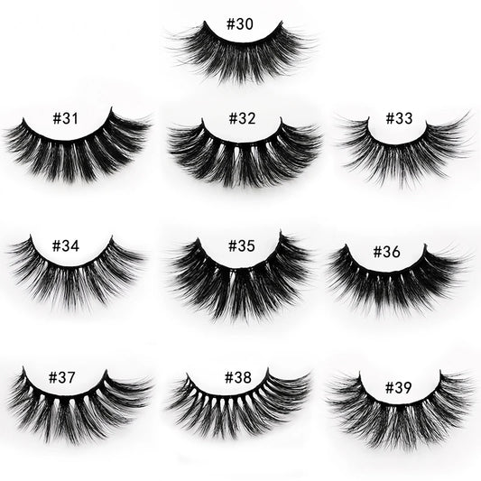 3D Mink Natural Fluffy False Eyelash Mix Bulk