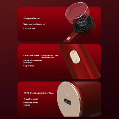 Electric Microcurrent Red Light Scalp & Hair Massage Brush