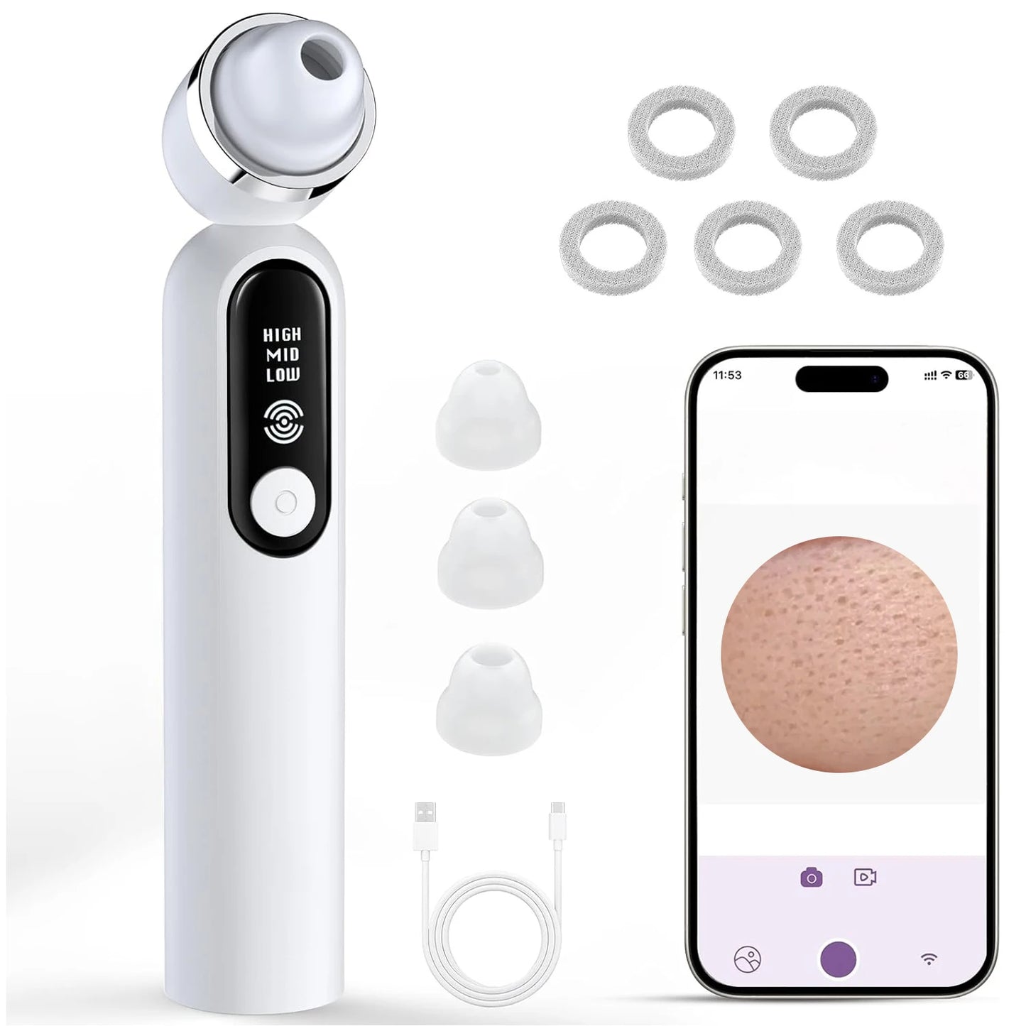 Blackhead Removal Pore Vacuum With Camera