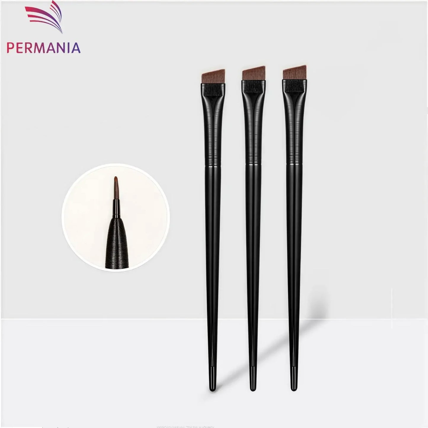 Angled Flat Thin Eyebrow & Eyeliner Brush