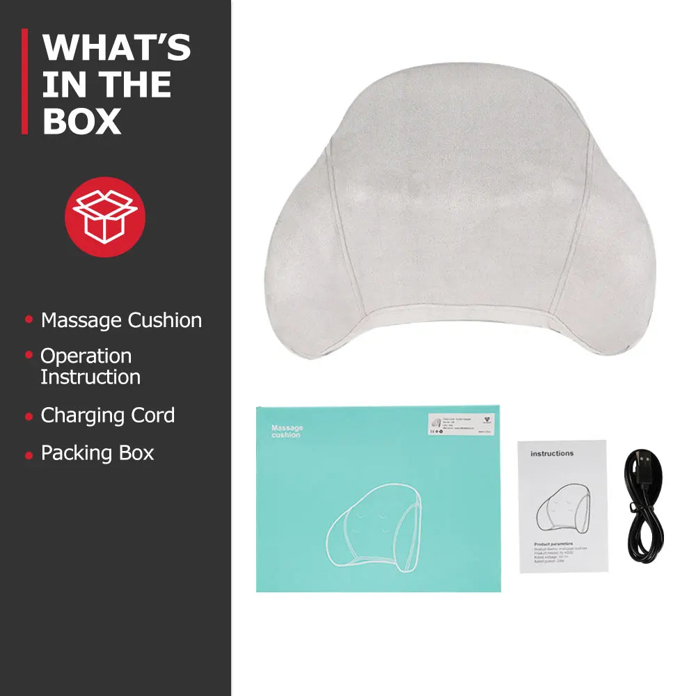 Heated Back & Waist Multi-level Kneading Massager