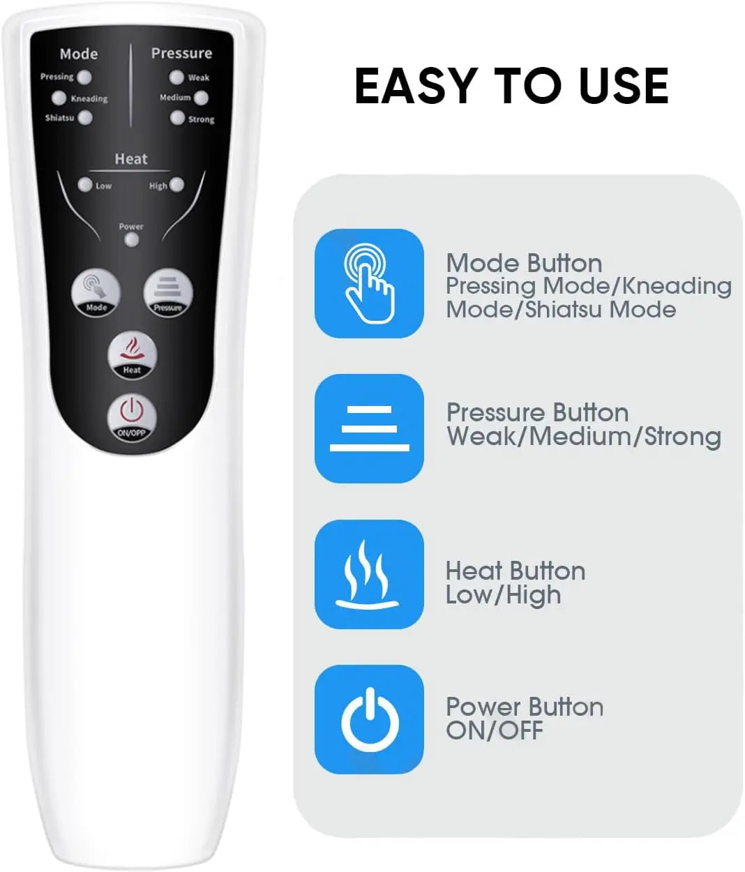 Heated Air Compression Leg & Foot Massager