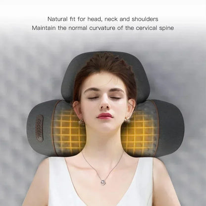 Heating Vibration Neck Massager Pillow