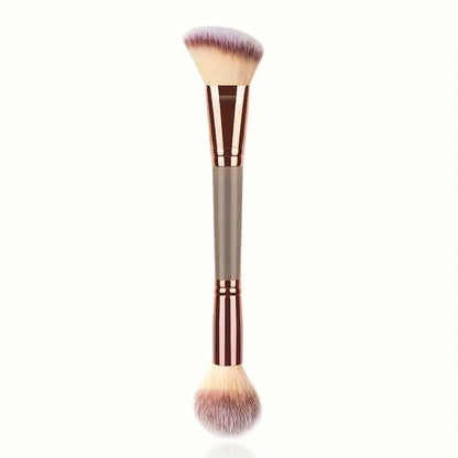 Double-Ended Foundation, Contour, Powder Makeup Brush